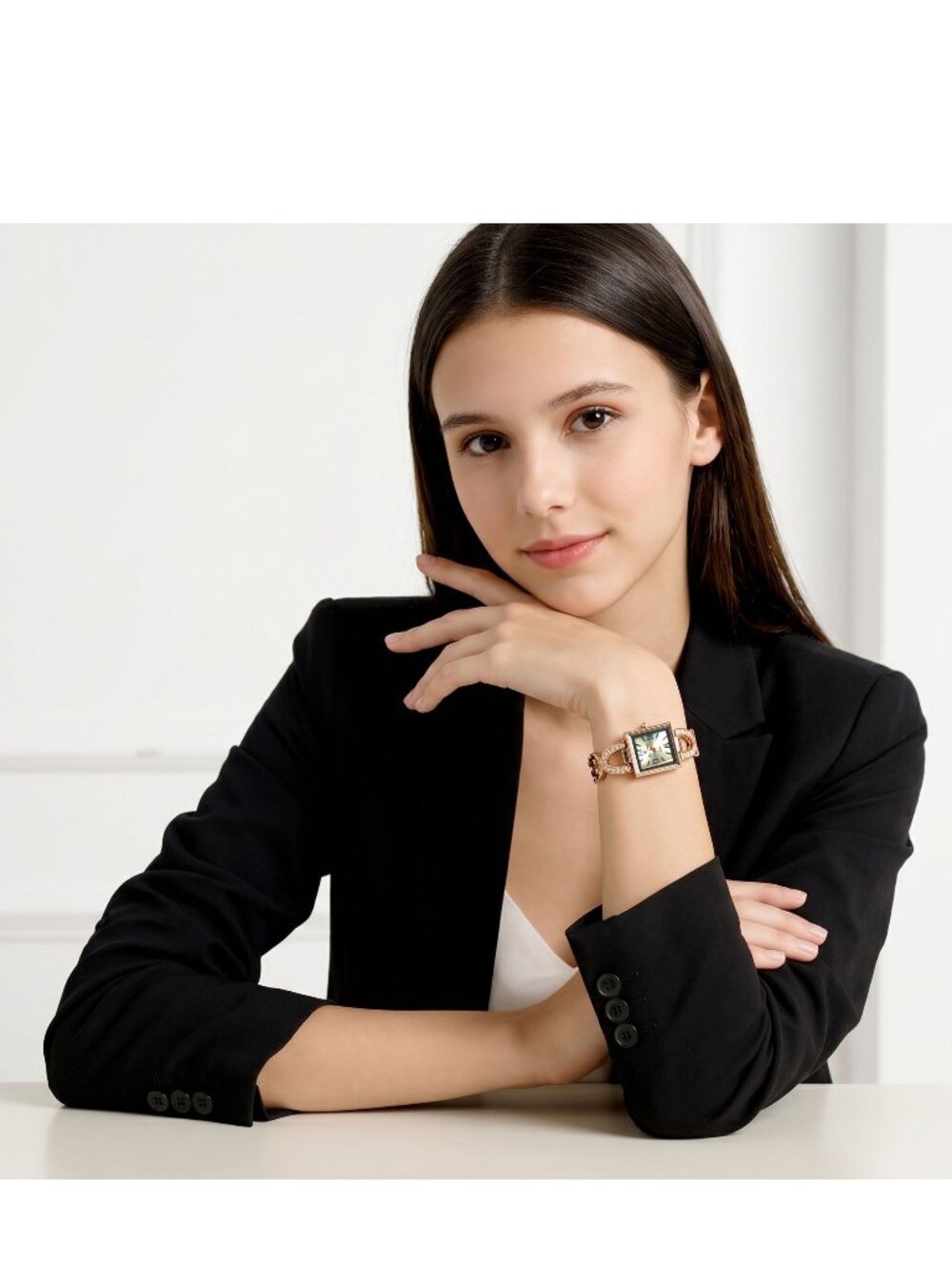 Bell & Rose - Gold Plated Ladies Quartz Analog Wrist Watch